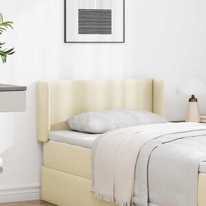 vidaXL Oreille de t&ecirc;te de lit Cr&egrave;me 40,5 x 40,5 x 4 cm PVC