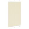 vidaXL Store pliss&eacute; cr&egrave;me 115x200cm largeur du tissu 114,4cm polyester