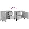 vidaXL Armoire de salle de bain gris b&eacute;ton 65x33x60 cm