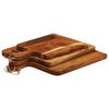 vidaXL Planche &agrave; d&eacute;couper 3 pcs cm bois d'acacia massif