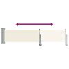 vidaXL Auvent lat&eacute;ral r&eacute;tractable de patio 60x300 cm Cr&egrave;me
