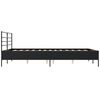 vidaXL Cadre de lit sans matelas noir 150x200 cm