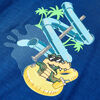 T-shirt pour enfants bleu fonc&eacute; 140