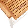 vidaXL Chaises de jardin lot de 8 Bois d'acacia et acier inoxydable
