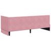 vidaXL Cadre de lit d'angle Rose 80 cm x 200 cm Velours
