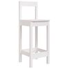 vidaXL Chaises de bar lot de 2 blanc 40x41,5x112 cm bois de pin solide