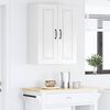 vidaXL Armoire de cuisine avec &eacute;tag&egrave;re Blanc brillant 60 x 31 x 80 cm