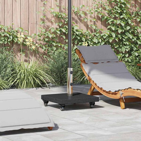 vidaXL Pied de parasol Noir 45 x 45 x 45 cm Granite