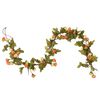 vidaXL Guirlandes de fleurs 6 pcs rouge vif 215 cm