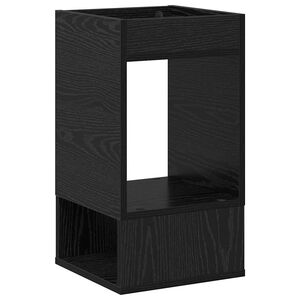 vidaXL Table d'appoint Ch&ecirc;ne noir 30 x 30 x 56 cm Bois d'ing&eacute;nierie
