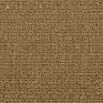 vidaXL Voile d'ombrage 160 g/m² Taupe 5x5x6 m PEHD