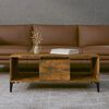 vidaXL Table basse Ch&ecirc;ne fum&eacute; 90x50x36,5 cm Bois d'ing&eacute;nierie