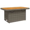 vidaXL Ensemble &agrave; manger jardin 4pcs et coussins Gris R&eacute;sine tress&eacute;e