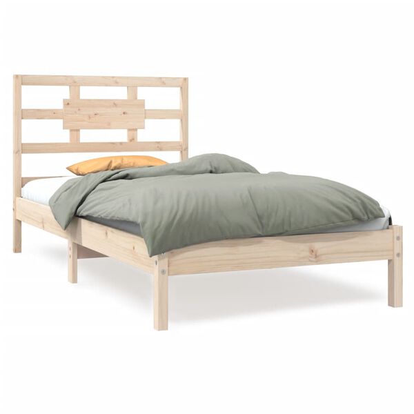 vidaXL Cadre de lit sans matelas 90x200 cm bois massif