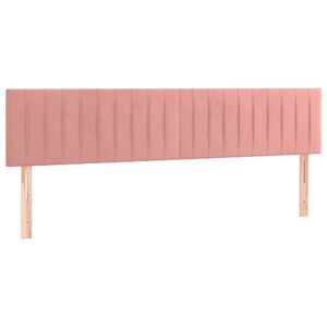 vidaXL T&ecirc;tes de lit Rose 160x5x78/88 cm Velours