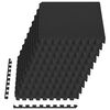 vidaXL Tapis de sol de piscine 40 pc Noir 14,4 m&sup2; Mousse EVA