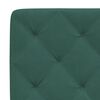 vidaXL Coussin de t&ecirc;te de lit vert fonc&eacute; 160 cm velours