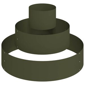 vidaXL Cache-pot de jardin Vert olive 90 x 90 x 20 cm