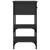 vidaXL Tables de chevet 2 pcs noir 34x36x70 cm bois d’ingénierie
