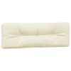 vidaXL Coussins de palette lot de 5 cr&egrave;me tissu