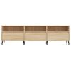 vidaXL Meuble TV ch&ecirc;ne sonoma 150x30x44,5 cm bois d'ing&eacute;nierie