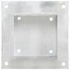 vidaXL Ancres de poteau 4 pcs M&eacute;tal galvanis&eacute; 141 mm