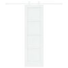 vidaXL Porte coulissante Blanc 61 x 198,5 cm Pin massif
