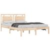 vidaXL Cadre de lit sans matelas 140x190 cm bois massif