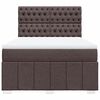 vidaXL Sommier &agrave; lattes de lit avec matelas Marron fonc&eacute; 160x200 cm