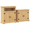 vidaXL Ensemble de meubles salle de bain 2 pcs Corona bois pin massif