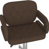 vidaXL Chaises pivotantes &agrave; manger lot de 2 marron similicuir