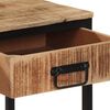 vidaXL Table console 70x35x70 cm bois de manguier massif brut