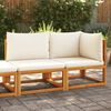 vidaXL Canap&eacute; de jardin avec coussins 2 places Bois d'acacia et corde