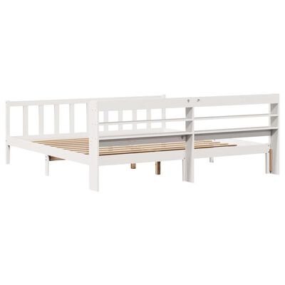 vidaXL Cadre de lit sans matelas blanc 180x200 cm bois massif de pin