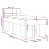 vidaXL Sommier &agrave; lattes de lit avec matelas gris clair 80x200 cm tissu
