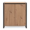 Finori Commode Denver 1 Ch&ecirc;ne artisanal et gris anthracite