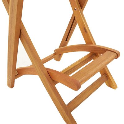 vidaXL Tabourets de bar d'extérieur pliants lot de 2 Bois d'acacia