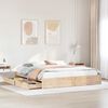 vidaXL Cadre de lit sans matelas 200x200 cm bois massif de pin