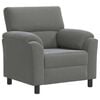 vidaXL Canap&eacute; Gris fonc&eacute; 94 x 85 x 93 cm Velours