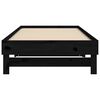 vidaXL Lit coulissant sans matelas noir 2x(80x200)cm