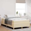 vidaXL Lit &agrave; ressorts Blanc et cr&egrave;me 120 x 190 cm Polyester