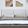 vidaXL T&ecirc;te de lit m&eacute;tal blanc 135 cm