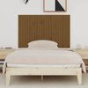vidaXL T&ecirc;te de lit murale Marron miel 140x3x90 cm Bois massif de pin