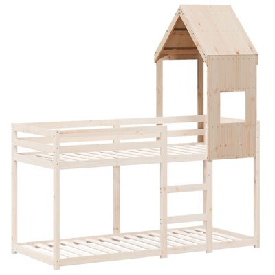 vidaXL Toit de lit pour enfants 55x84x132 cm bois de pin massif