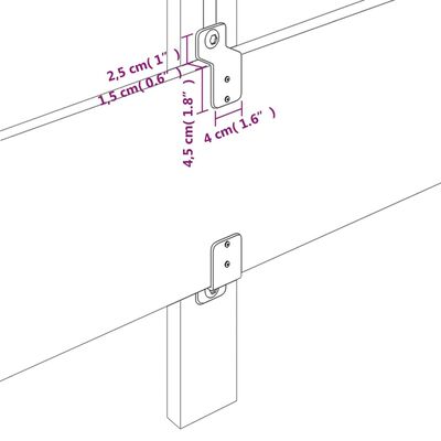 vidaXL Tête de lit avec oreilles Gris 103x16x78/88 cm Similicuir