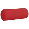 vidaXL Coussins d'accent 2 pcs Rouge Ø 15 x 40 cm tissu