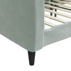 vidaXL Lit de repos sans matelas gris clair 100x200 cm velours