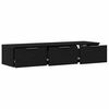 vidaXL Meuble mural Ch&ecirc;ne noir 102 x 30 x 20 cm Bois d'ing&eacute;nierie