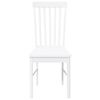 vidaXL Chaises à manger 2 pcs blanc bois massif caoutchouc