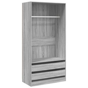 vidaXL Garde-robe Sonoma gris 100x50x200 cm Bois d'ing&eacute;nierie